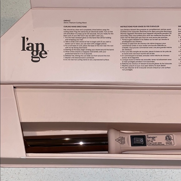 L’ange Ondulé 25 mm Titanium Curling Wand - Picture 2 of 4